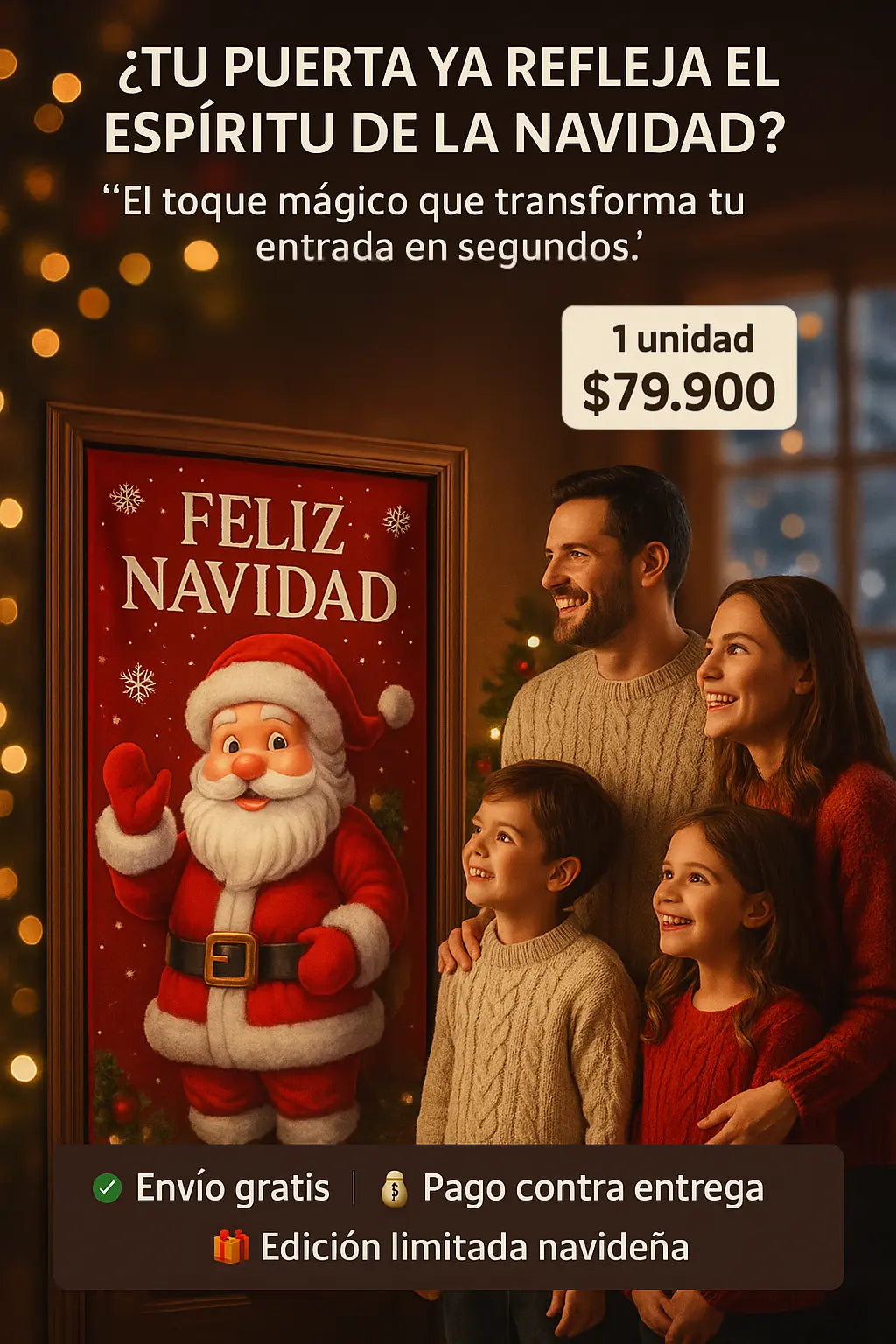Forros para puertas NAVIDEÑOS