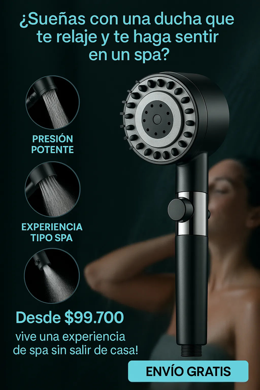 2X1 Cabezal de Ducha