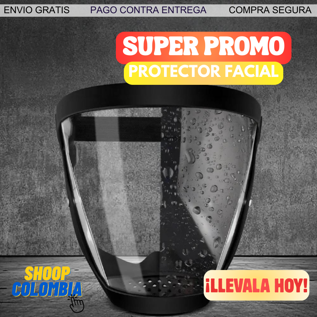 Protector facial antivaho, protector facial de alta definición para proteger los ojos, la nariz, la boca, todo incluido para adultos