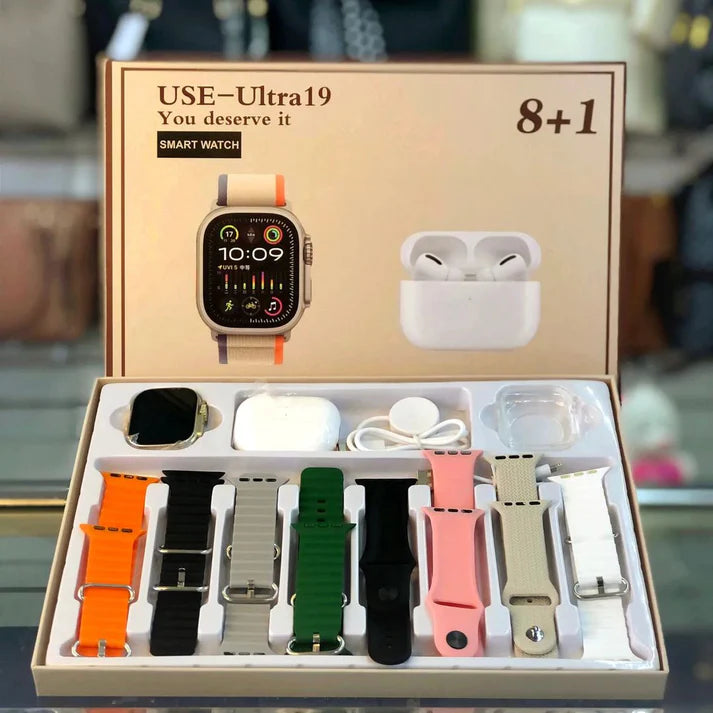 COMBO SMARTWACHT ULTRA I20 CONECTION 8 + 1