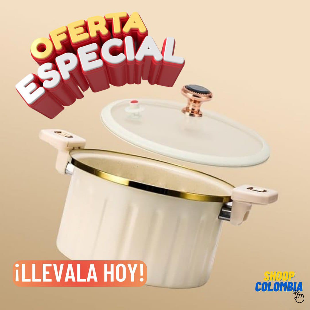 SPEDDYPOT® OLLA A MICRO PRESION DE ACERO ANTIADHERENTE || EVITA QUE SE PEGUEN TUS COMIDAS 8 LITROS