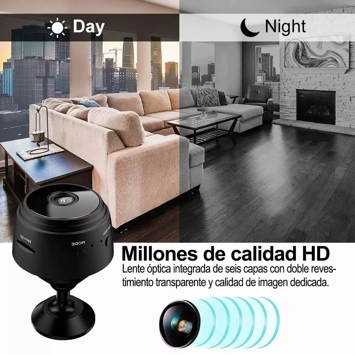 MINI CAMARA WIFI HD VISION NOCTURNA