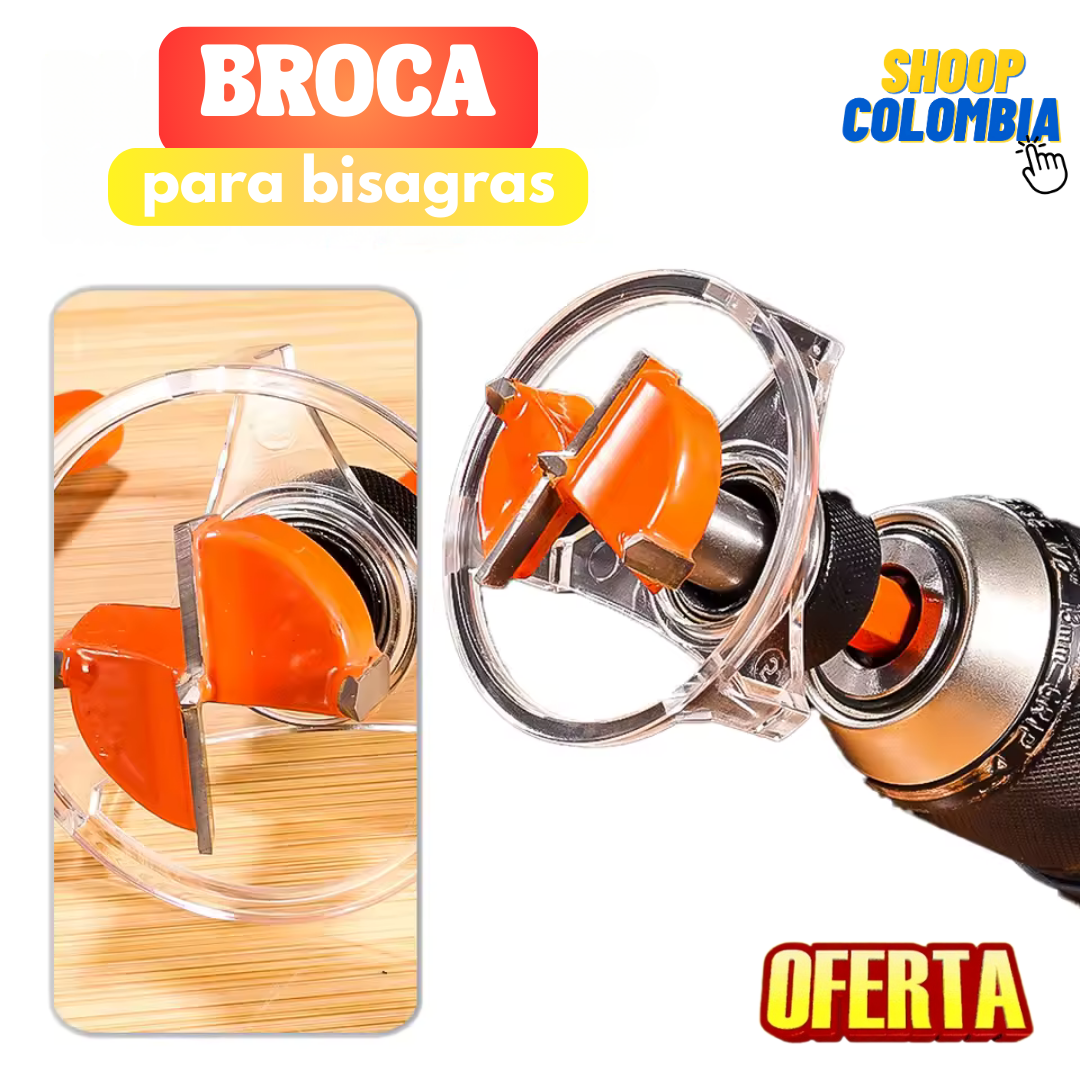 Broca Con Plantilla Para Bisagras || USALA CON TU TALADRO Y TRABAJA MEJOR