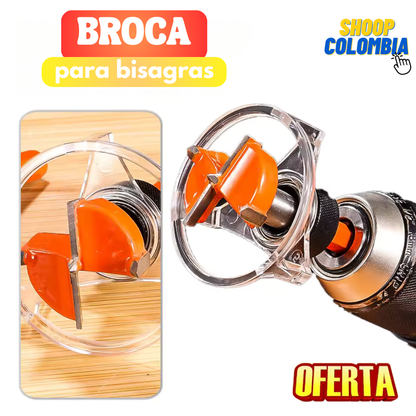 Broca Con Plantilla Para Bisagras || USALA CON TU TALADRO Y TRABAJA MEJOR