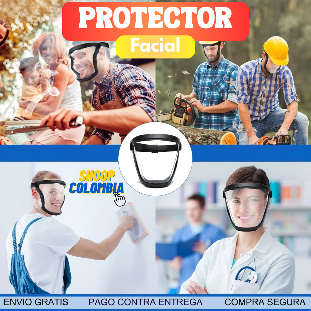 Protector facial antivaho, protector facial de alta definición para proteger los ojos, la nariz, la boca, todo incluido para adultos