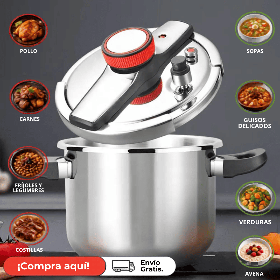 Olla A Presión (acero inoxidable) || INCREIBLE OLLA A PRESION, COCINAR NO DEBE SER UN GASTO EXTRA. AHORRA HOY.
