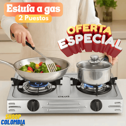 Estufa a gas (2 puestos) || LLEVALA A TODAS PARTES, INCREIBLE ESTUFA A GAS