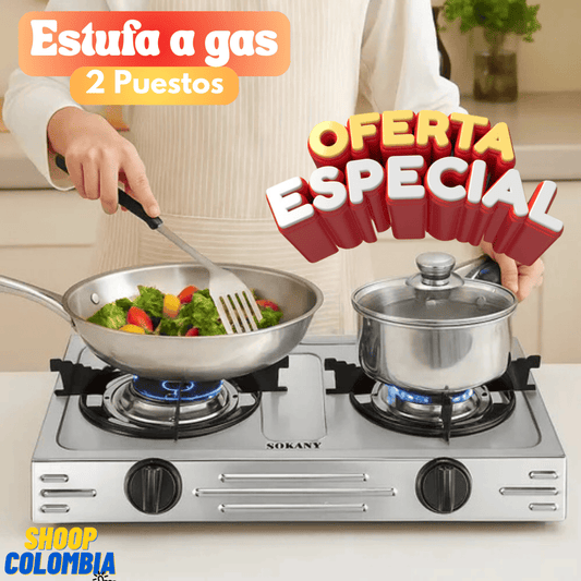 Estufa a gas (2 puestos) || LLEVALA A TODAS PARTES, INCREIBLE ESTUFA A GAS