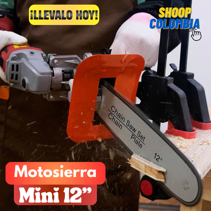 Adaptador mini motosierra 12" || CONVIERTE TU PULIDORA/AMOLADORA EN UNA MOTOSIERRA FUNCIONAL