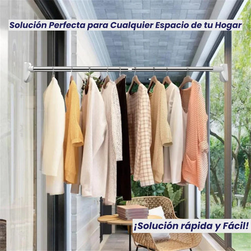 BARRA EXTENSIBLE SIN PERFORACION DORMITORIO, BAÑO, ROPA, CORTINA 0.90 m a 1.60 m|| SECAFLEX®