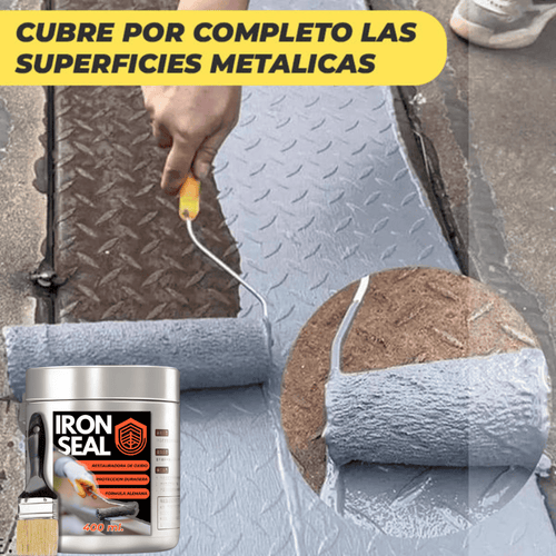 Pintura selladora para metales elimina el oxido y conserva el metal || Promo 2 Tarros de 🔥Iron Seal 400ml