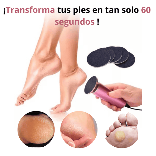 PULIDORA DE CALLOS CON 60 LIJAS EXTRA DE REPUESTO GRATIS