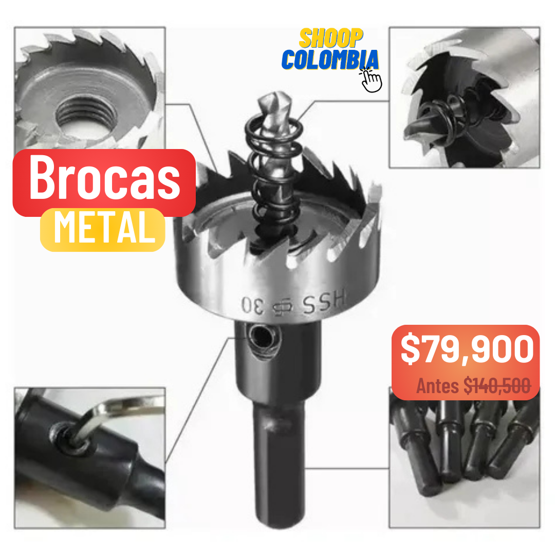 Corona de metal (set x5 brocas)