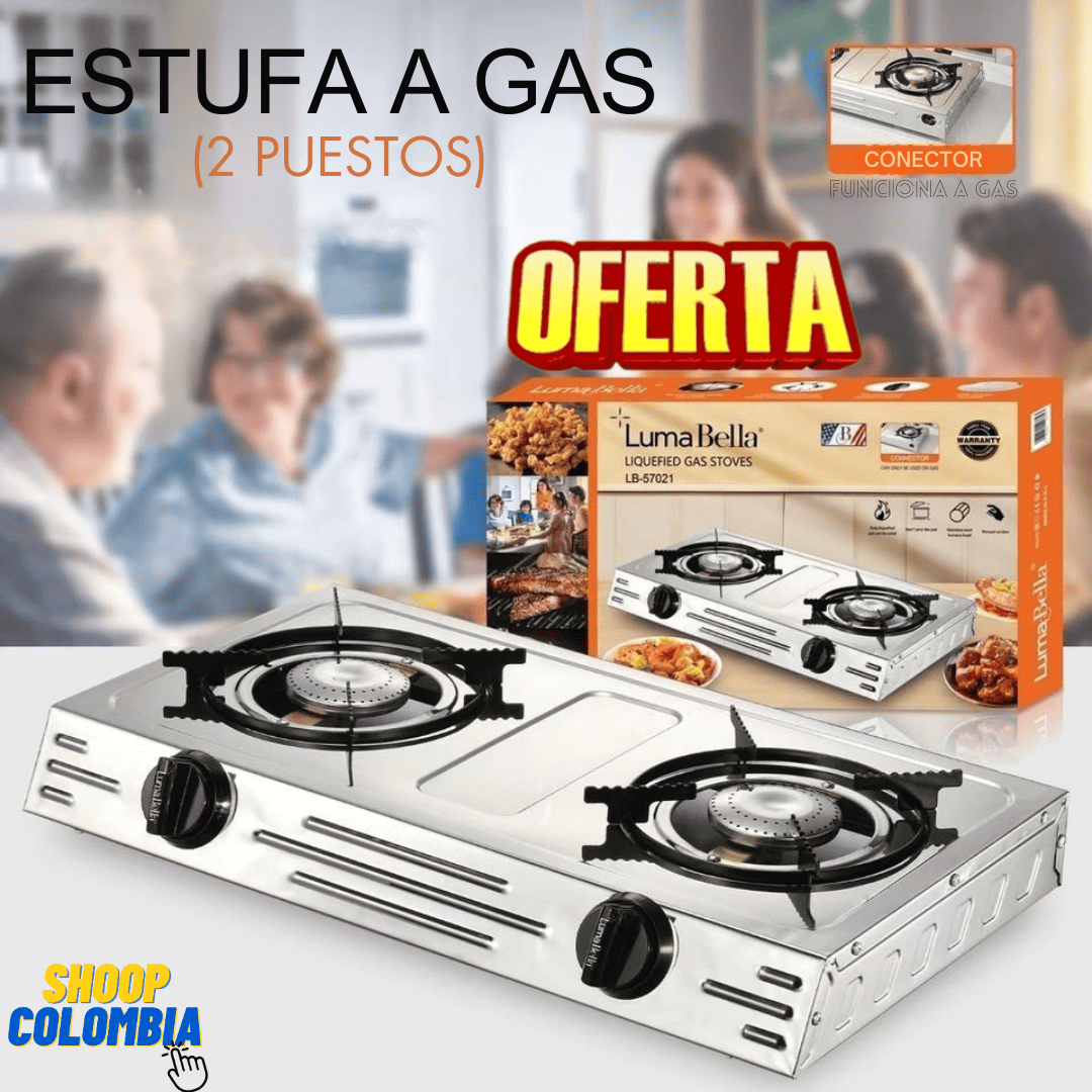 Estufa a gas (2 puestos) || LLEVALA A TODAS PARTES, INCREIBLE ESTUFA A GAS