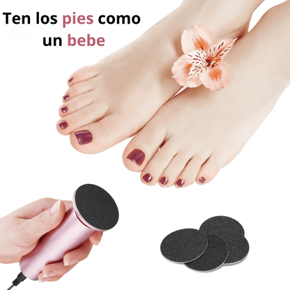 PULIDORA DE CALLOS CON 60 LIJAS EXTRA DE REPUESTO GRATIS