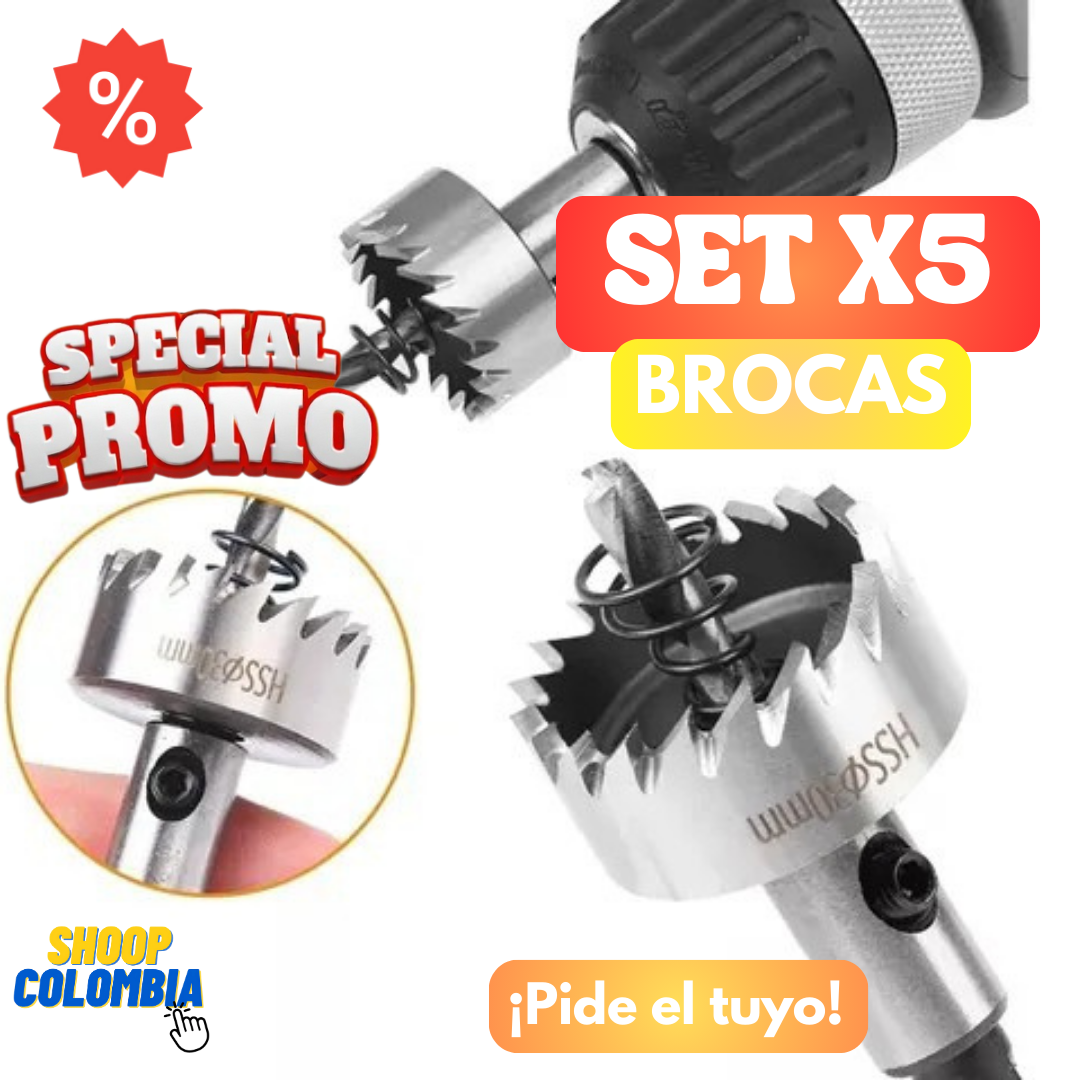 Corona de metal (set x5 brocas)