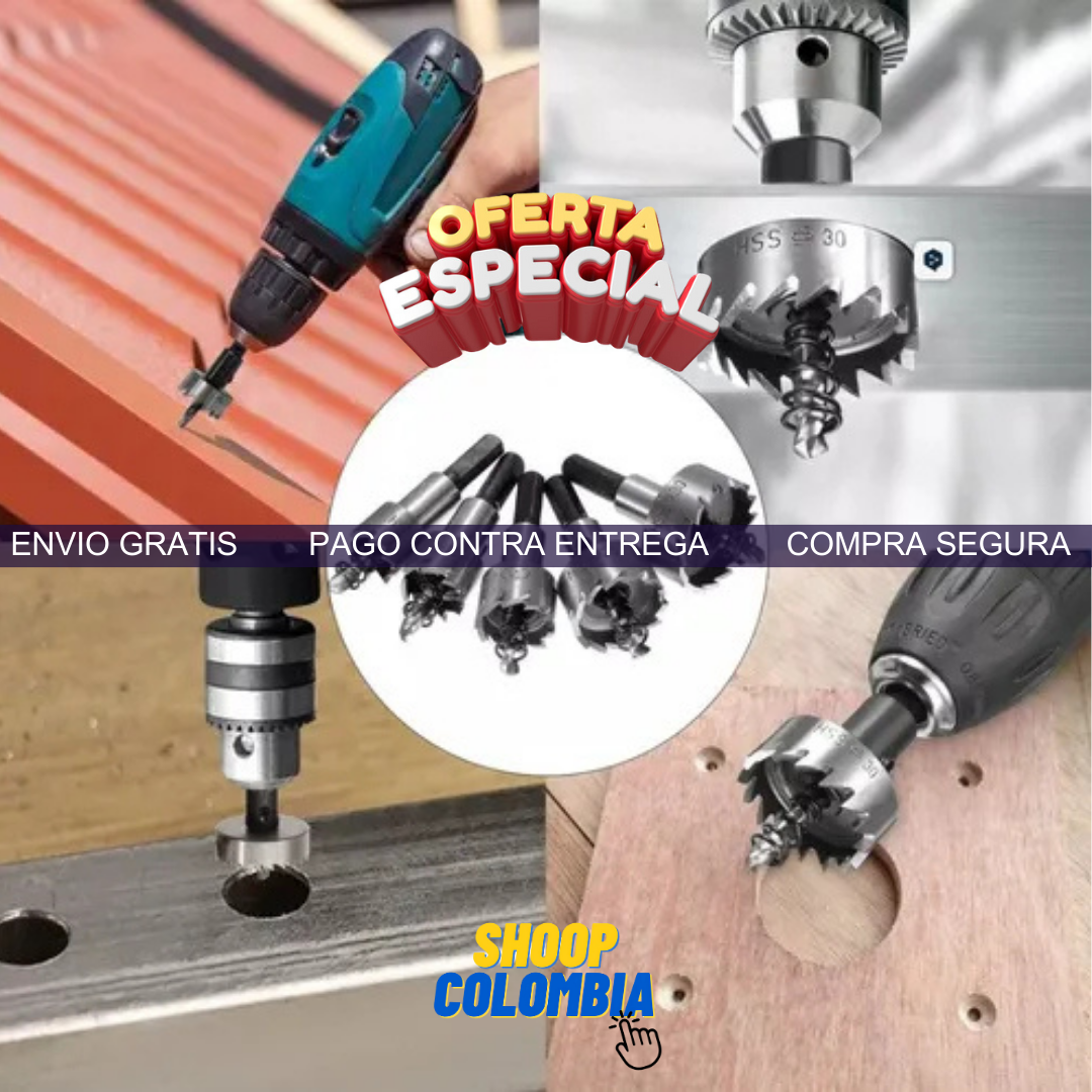 Corona de metal (set x5 brocas)
