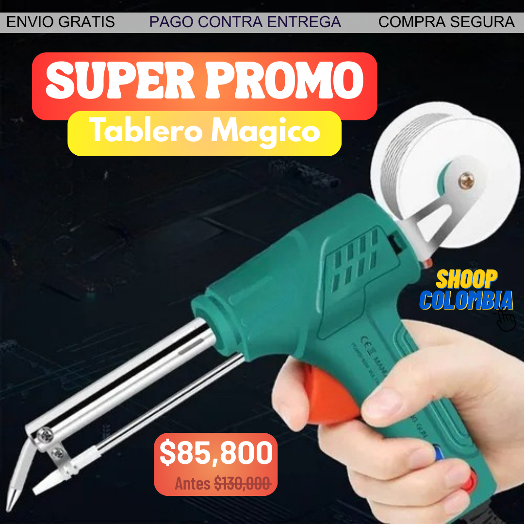 PISTOLA SOLDADORA PROFESIONAL + ROLLO DE ESTAÑO GRATIS