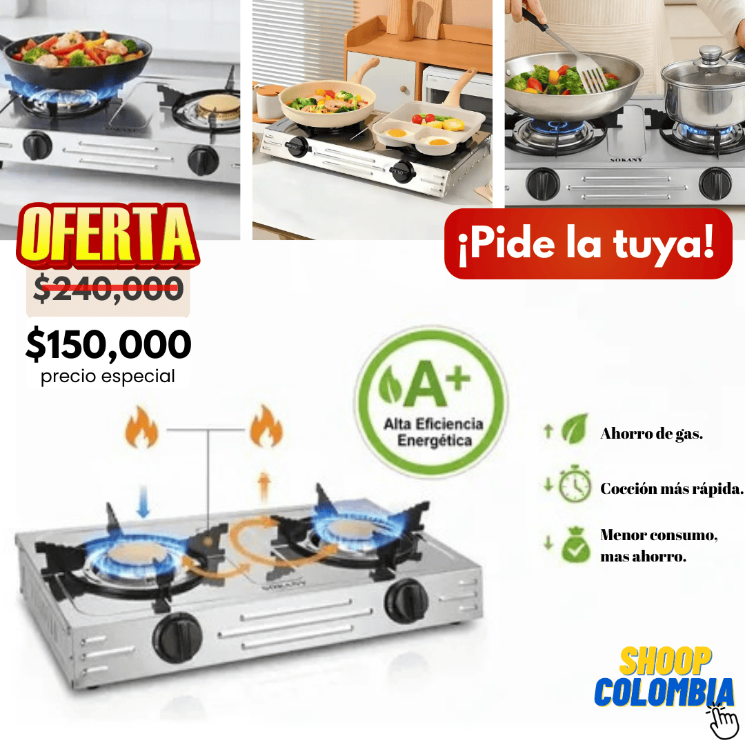 Estufa a gas (2 puestos) || LLEVALA A TODAS PARTES, INCREIBLE ESTUFA A GAS