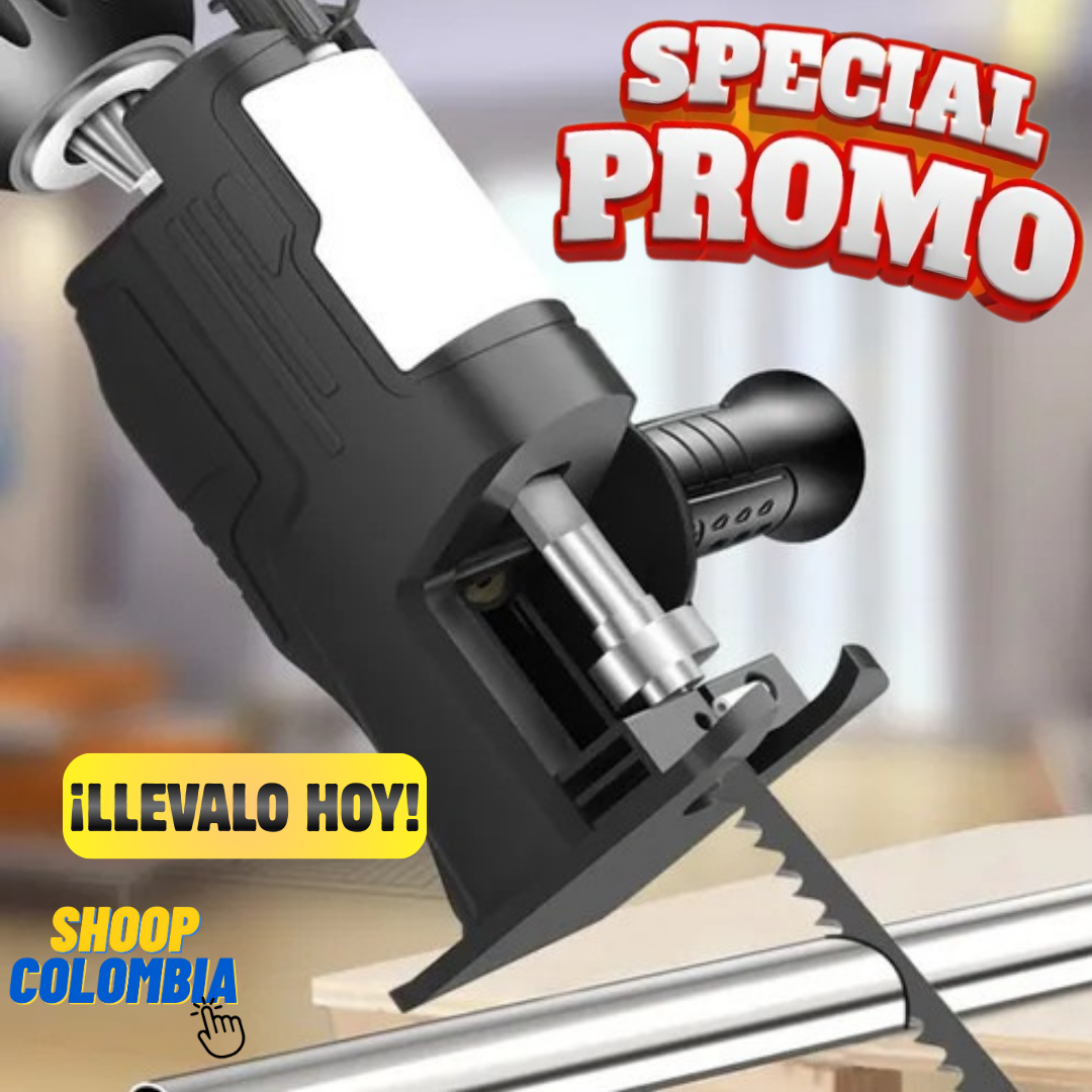 Novedoso adaptador de Sierra para taladro | 3 Hojas multifuncion