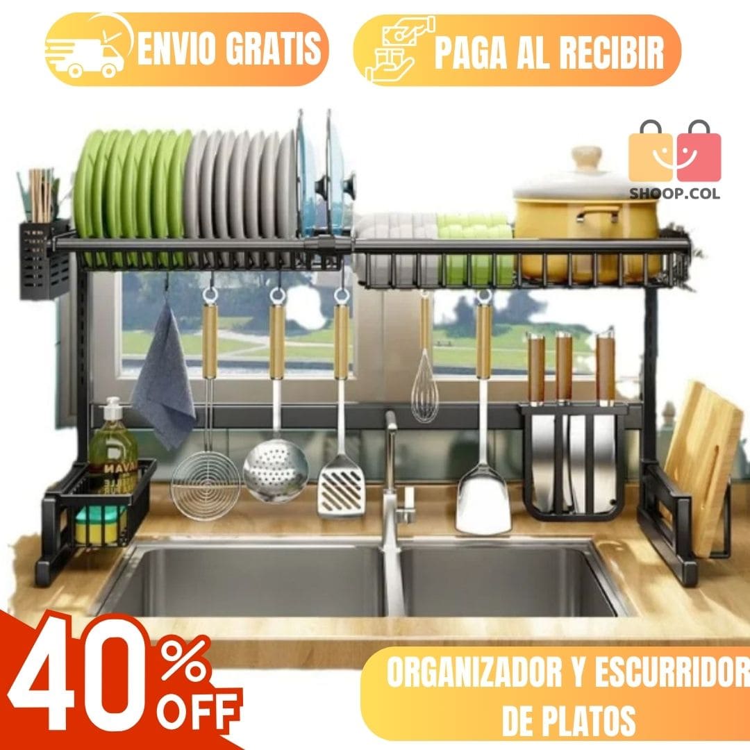 Platero escurridor metalico