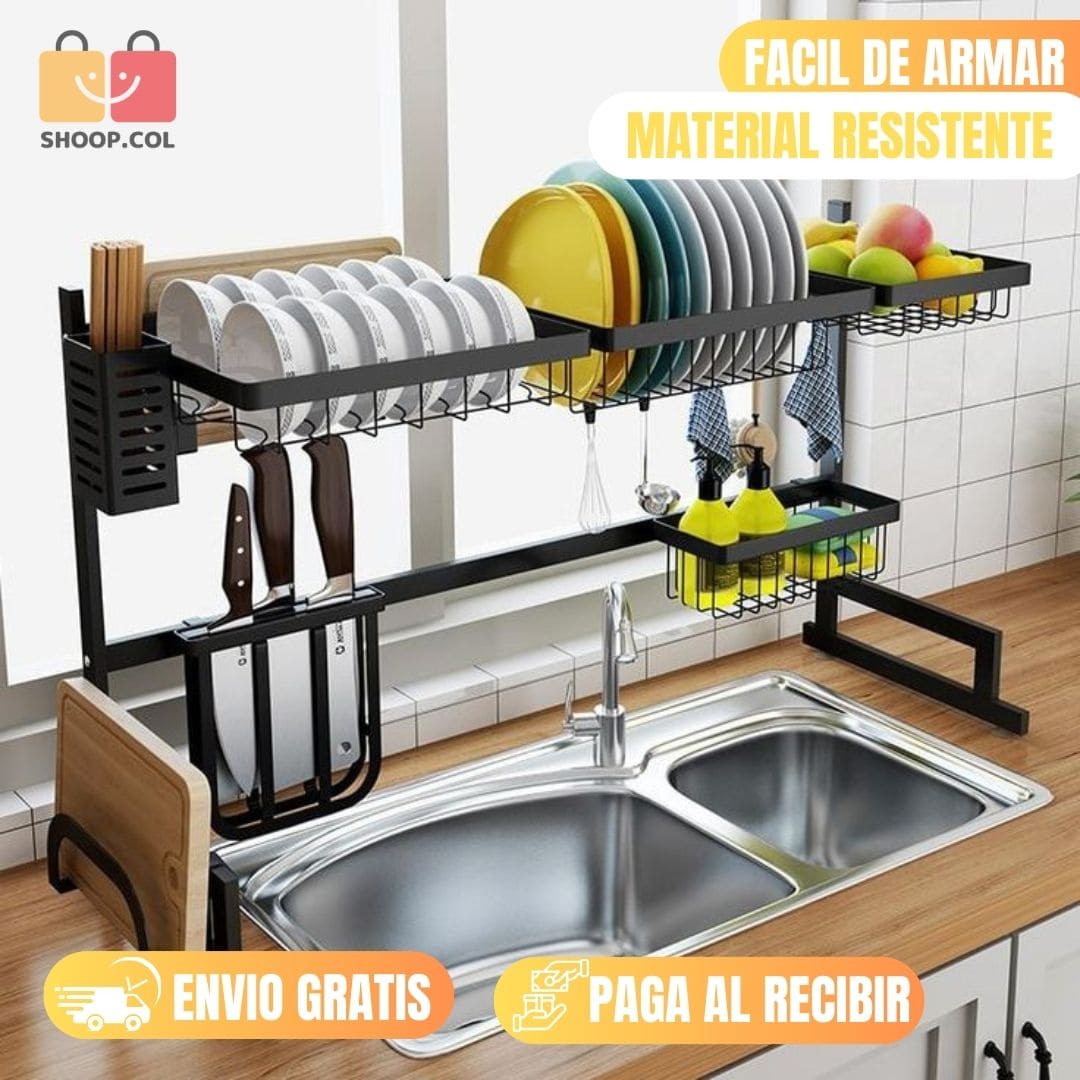 Platero escurridor metalico