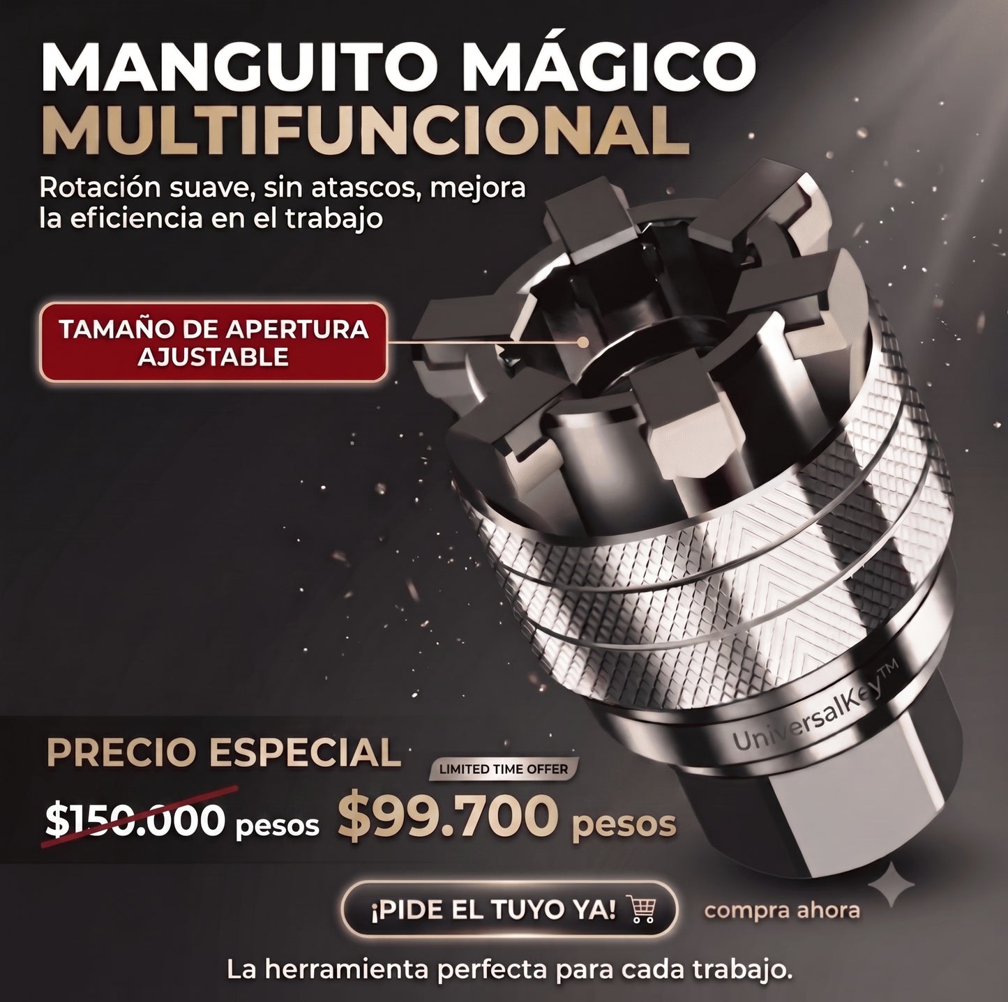 Llave UniversalKey™ || Adaptador + Rachet Gratis