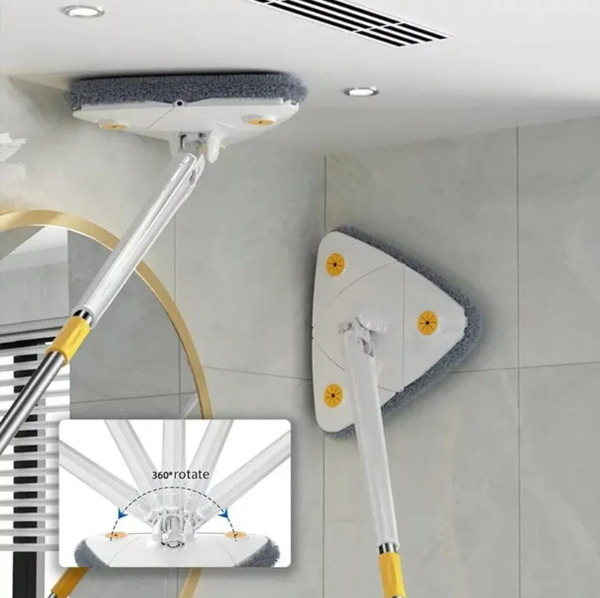 Fregona de limpieza ajustable giratoria 360°