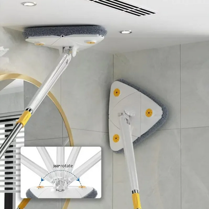 Fregona de limpieza ajustable giratoria 360°