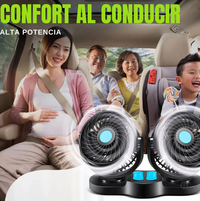 Ventilador de 2 cabezas para auto || CoolAir Pro™