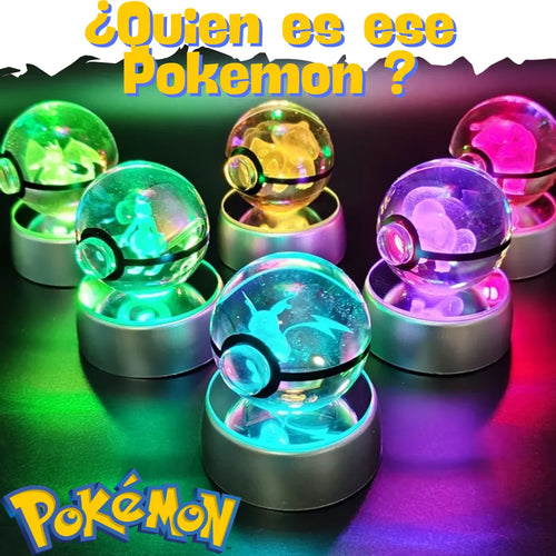POKEBALL DE CRISTAL 3-D LED || SORPRESA