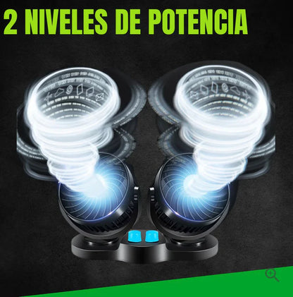 Ventilador de 2 cabezas para auto || CoolAir Pro™