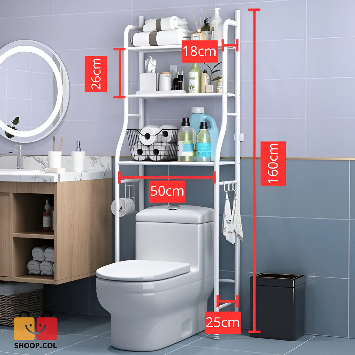 ORGANIZADOR DE BAÑO MULTIFUNCIONAL || CALIDAD PREMIUM®