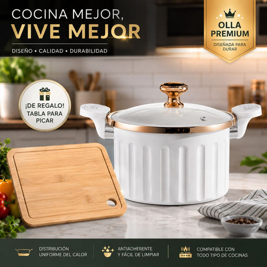 RAPIPOT® OLLA A MICRO PRESION DE ACERO ANTIADHERENTE || 8 LITROS