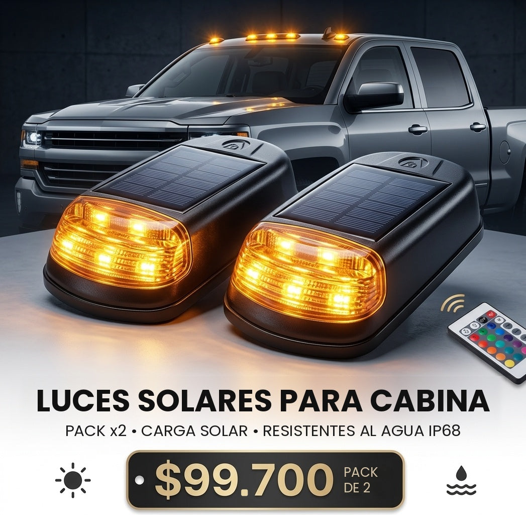LUCES SOLARES DE ALTA EFICIENCIA PACK X2