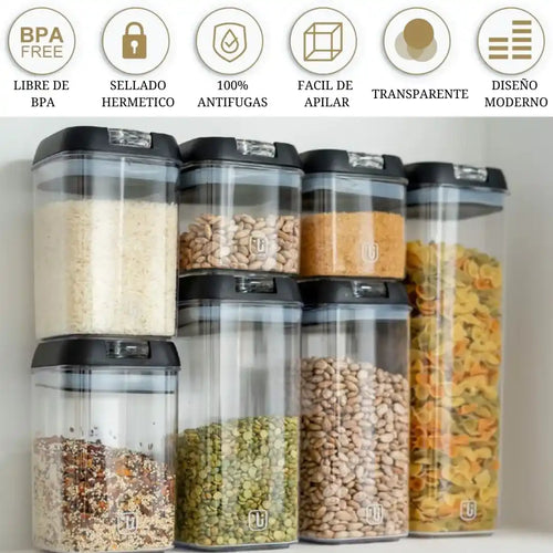 SET HERMETICO x7 PIEZAS