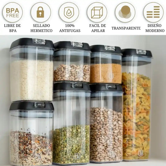 SET HERMETICO x7 PIEZAS