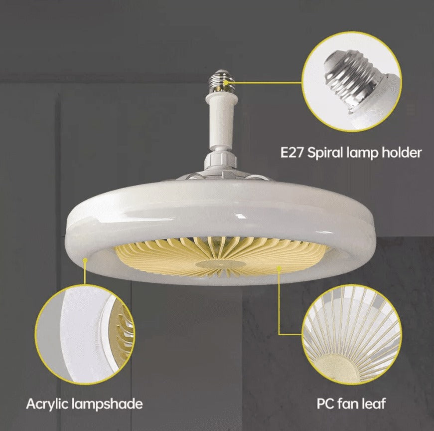 FOCO VENTILADOR 3 EN 1 CON CONTROL REMOTO