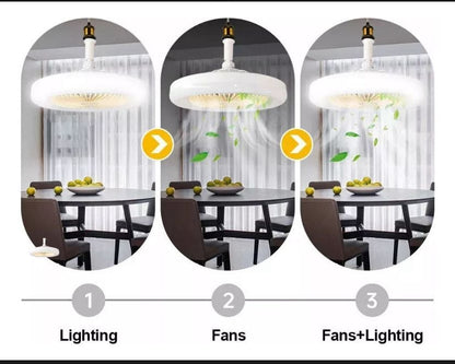 FOCO VENTILADOR 3 EN 1 CON CONTROL REMOTO