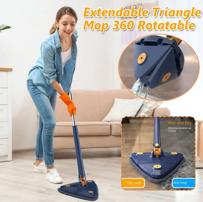 Fregona de limpieza ajustable giratoria 360°